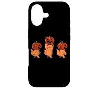 Custodia per iPhone 17 one two three Cute Kittens Pumpkin Halloween Spooky vintage