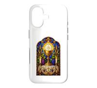 Custodia per iPhone 17 Opera d'arte a mosaico gotico cattolico calice ed eucaristia