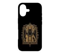 Custodia per iPhone 17 Opera d'arte del tempio geroglifico della divinità egizia ornata di Anubis