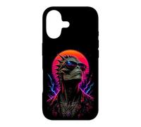 Custodia per iPhone 17 Opera d'arte extraterrestre alieno rettiliano retrò