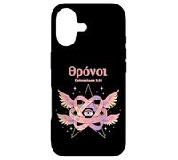 Custodia per iPhone 17 Ophanim Thrones Biblicamente accurato Angelcore ebraico Angelcore