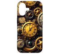 Custodia per iPhone 17 Orologio vintage Steampunk Timepiece design meccanico