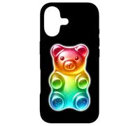 Custodia per iPhone 17 Orsetto gommoso Candy Rainbow