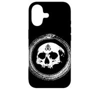 Custodia per iPhone 17 Ouroboros con cranio dentro Occulto Leviatano Croce Satanica