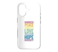 Custodia per iPhone 17 Pace Amore Speranza Inclusione E Diversità Diritti Umani