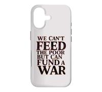 Custodia per iPhone 17 Pace contro la guerra Non possiamo nutrire i poveri ma possiamo finanziare una guerra