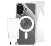 Custodia per iPhone 17 Pack Starter Premium 3 in 1 con Caricatore USB-C da 20W