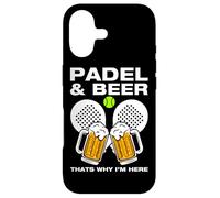 Custodia per iPhone 17 Padel & Beer divertente padel ball giocatore