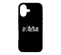 Custodia per iPhone 17 Panda Jazz Pianoforte Sassofono Batteria Contrabbasso Musica