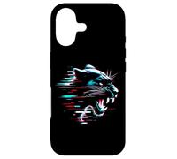 Custodia per iPhone 17 Pantera Nera Glitch - Vintage Panther Wild Animal Lover