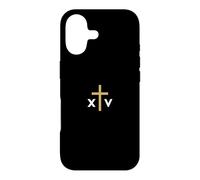 Custodia per iPhone 17 Papa Leone XIV numero romano con Croce sottile Gesù