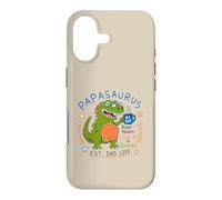 Custodia per iPhone 17 Papasaurus Number One Dad Funny Dinosaur Rex Festa del papà