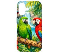 Custodia per iPhone 17 Paradiso della giungla della cascata dei pappagalli tropicali