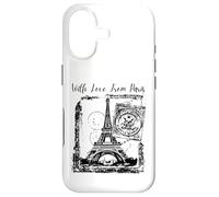 Custodia per iPhone 17 Paris With Love from Paris France French Postcard