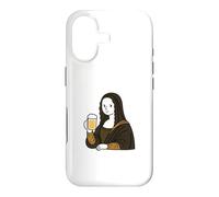 Custodia per iPhone 17 Parodia Mona Lisa Birra Birrificio Pub Umorismo