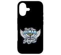 Custodia per iPhone 17 Part Time Human Full Time Angel Parents Kids Cool Wings