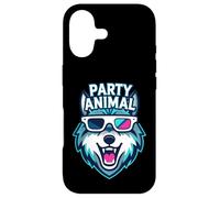 Custodia per iPhone 17 Party Animal Wolf with 3D Glasses Funny Rave Graphic