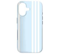 Custodia per iPhone 17 Pastel Blue Vertical Striped Pattern Cool Lines