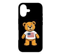 Custodia per iPhone 17 Patriotic Teddy Bear USA Flag Illustration Graphic Cartoon
