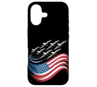 Custodia per iPhone 17 Patriotic USA Flag Fighter Jets Boys 4 luglio