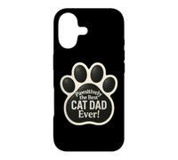 Custodia per iPhone 17 Pawsitively - Gioco di parole per la festa del papà, con scritta in lingua inglese "The Best Cat Dad Ever