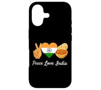 Custodia per iPhone 17 Peace Love India Indiano Amante del Cibo