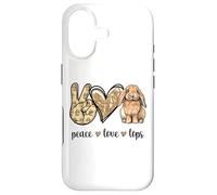 Custodia per iPhone 17 Peace Love Mini Holland Lop Bunny Rabbit Lover