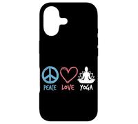 Custodia per iPhone 17 Peace Love Yoga Meditazione Zen Retro Lotus