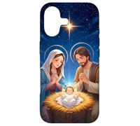 Custodia per iPhone 17 Peace on Earth Modern Anime Nativity Scene Art