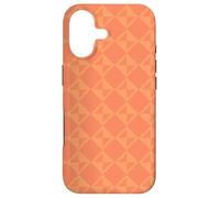 Custodia per iPhone 17 Peach Tangerine Orange Apricot Triangle Art Deco Pattern