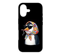 Custodia per iPhone 17 Penguin Granny Square Crochet Yarn Crochet Lover Cute