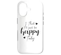 Custodia per iPhone 17 Penso che sarò felice oggi Pensiero positivo Pensiero umore