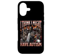 Custodia per iPhone 17 Penso di avere l'autismo | Divertente Hard Skeleton Meme Bootleg