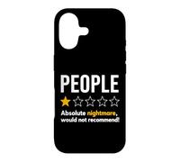Custodia per iPhone 17 People One Star Rating Absolute Nightmare Graphic T-Shirt