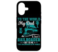 Custodia per iPhone 17 Per il mondo mio padre è solo un ferroviere, ma per me quel treno