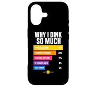 Custodia per iPhone 17 Perché bevo così tanto: grafico Pickleball