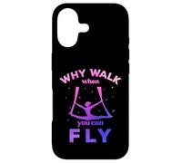 Custodia per iPhone 17 Perché camminare quando puoi volare, volare yoga aereo, sete aeree