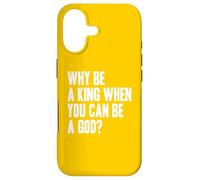 Custodia per iPhone 17 PERCHÉ ESSERE UN RE QUANDO PUOI ESSERE UN DIO? Divertente e Funky Achievement