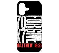 Custodia per iPhone 17 Perdona 70 x 7 volte settanta volte sette Gesù Matteo 18:22