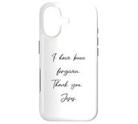 Custodia per iPhone 17 Perdono: I have been forgiven Thank you Gesù Cristo