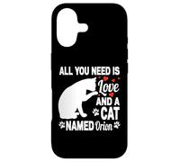 Custodia per iPhone 17 Personalizzato Nome Gatto Orion Carino Gattino Pet Amante