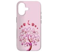 Custodia per iPhone 17 Phases Moon Pink Tree of Life Fasi Lunari Albero Rosa Della