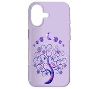 Custodia per iPhone 17 Phases Moon & Tree of Life Fasi Lunari Albero Rosa Della