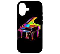 Custodia per iPhone 17 Pianoforte a coda Pianista retrowave