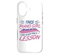 Custodia per iPhone 17 Pianoforte ragazza Pianoforte design per pianista