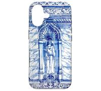Custodia per iPhone 17 Piastrella portoghese blu e bianca - Azulejo - Maria Maddalena