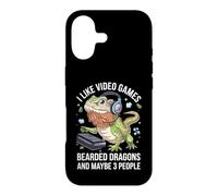 Custodia per iPhone 17 Piccolo dinosauro da gioco retrò Bearded Dragon Lover