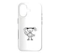 Custodia per iPhone 17 Pickleball Girl Stickfigure Cute Funny Pickleball
