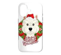 Custodia per iPhone 17 Pigiama con scritta "This Is My Christmas", West Highland Terrier