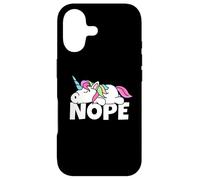 Custodia per iPhone 17 Pigro Unicorn Non Oggi Nope